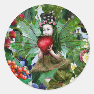 Adesivo Redondo Berry Fairy