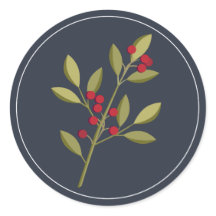 Berry Felry Christmas Envelope Seal