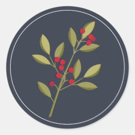 Adesivo Redondo Berry Felry Christmas Envelope Seal