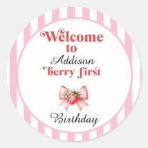 Berry First Strawberry e arco Birthday