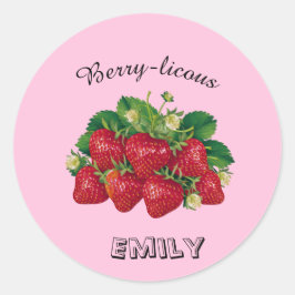 Adesivo Redondo Berry-licous