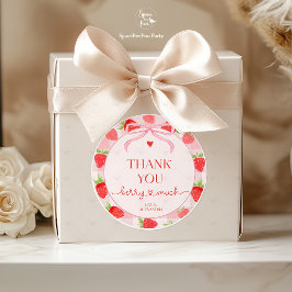 Adesivo Redondo Berry Strawberry 