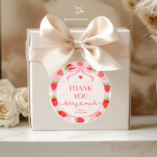 Adesivo Redondo Berry Strawberry 