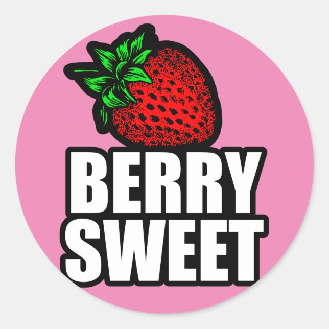 Adesivo Redondo Berry Sweet (Frente)