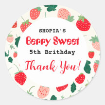 Berry Sweet Birthday Convite