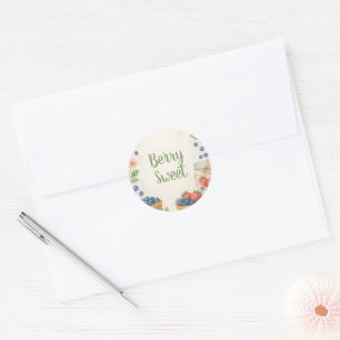 Adesivo Redondo Berry Sweet Envelope Seal