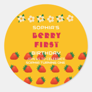Adesivo Redondo Berry Sweet Party