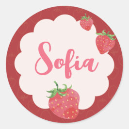 Adesivo Redondo Berry Sweet Sticker