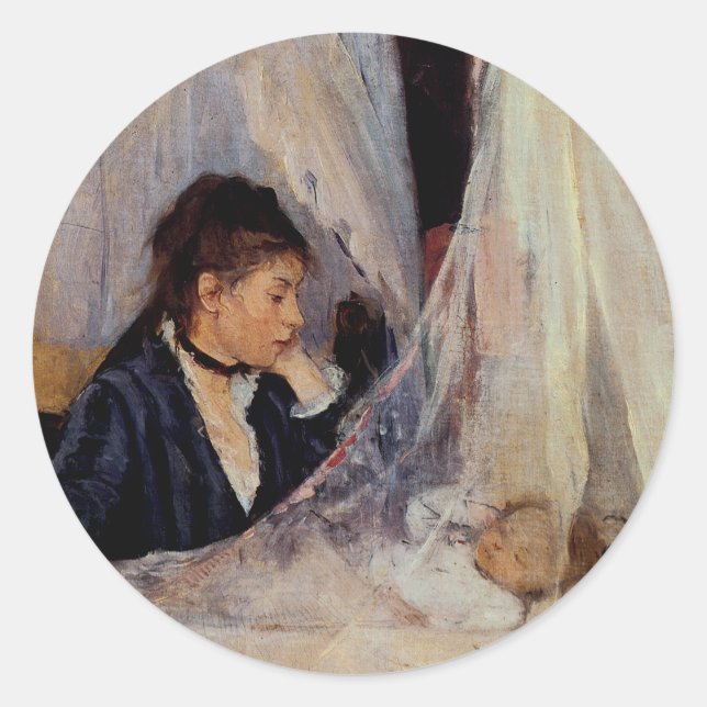Adesivo Redondo Berthe Morisot (Frente)