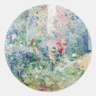 Adesivo Redondo Berthe Morisot - O Jardim em Bougival
