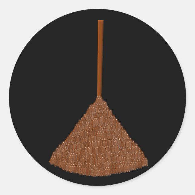 Adesivo Redondo Besom Stickers (Frente)