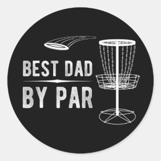 Adesivo Redondo Best Dad By Par Disc Golf _2 
