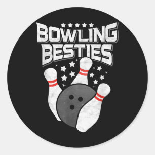 Adesivo Redondo Besties de boliche