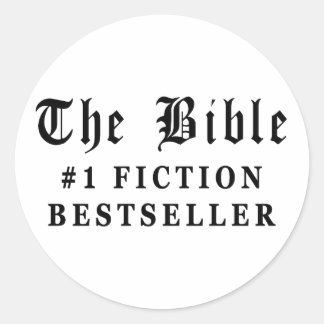 Adesivo Redondo Bestseller de Ficção de Bíblias