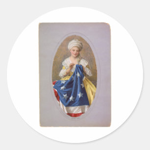 Adesivo Redondo Betsy Ross, c1908, G. Liebscher
