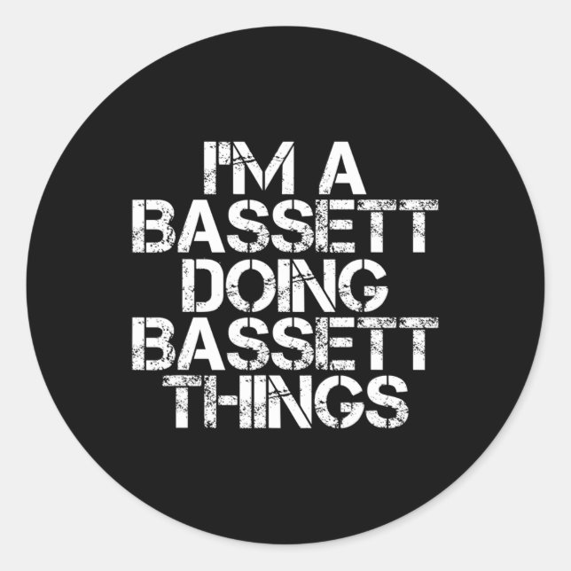 Adesivo Redondo Bett Funny Surname Family Tree Birthday Reunion Gi (Frente)