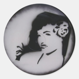 Adesivo Redondo bettie page.JPG