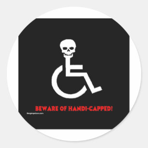 Adesivo Redondo Beware