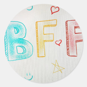 Adesivo Redondo bff