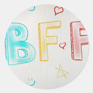 Adesivo Redondo bff