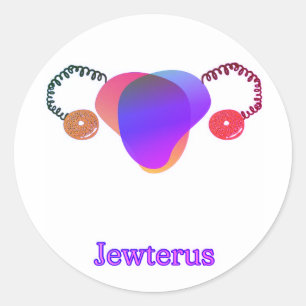 Adesivo Redondo Bi Jewterus Sticker