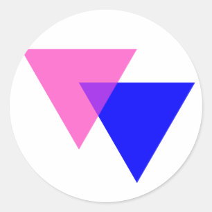 Adesivo Redondo Biângulos