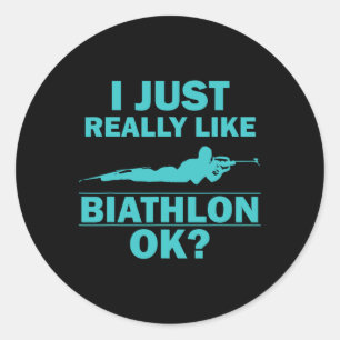 Adesivo Redondo Biathlon Funny Prone Position Biathletting S