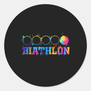 Adesivo Redondo Biathlon Target Shoting Stand Gift