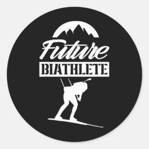 Adesivo Redondo Biatletas do Futuro Biatlo