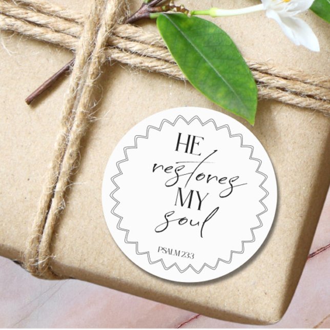 Adesivo Redondo Bible Verse psalm Round Sticker (Criador carregado)