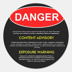 Adesivo Redondo Bíblia