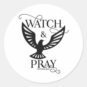 Adesivo Redondo Bíblia Cristã Versa Assistência E Rezação