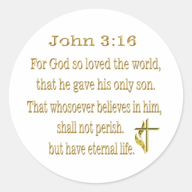 Adesivo Redondo Bíblia Verso (Frente)