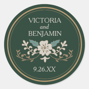 Adesivo Redondo Biblioteca do vintage