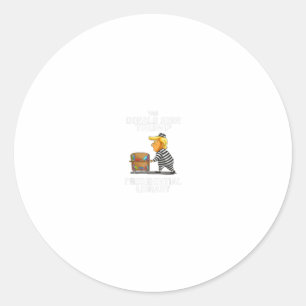 Adesivo Redondo Biblioteca Presidencial da Prisão Trump Anti