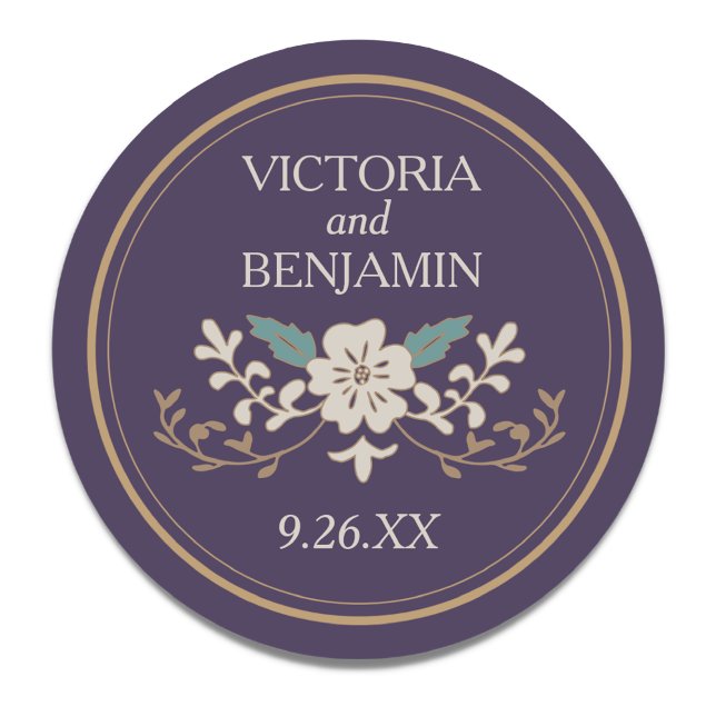 Adesivo Redondo Biblioteca Vintage (Criador carregado)