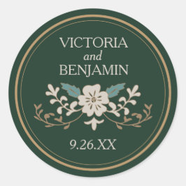 Adesivo Redondo Biblioteca Vintage