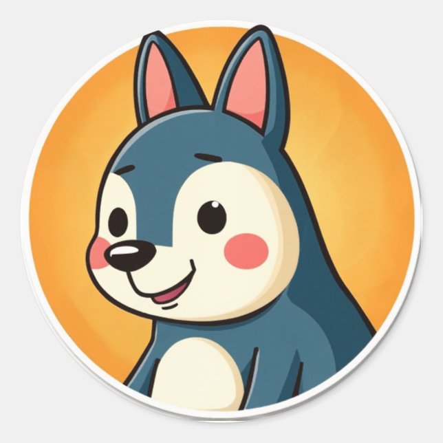 Adesivo Redondo Bichinho (Frente)