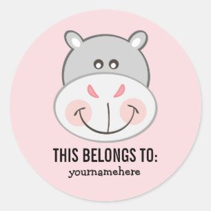 Adesivo Redondo Bichinho Enfrentado Pertence A Vinheta