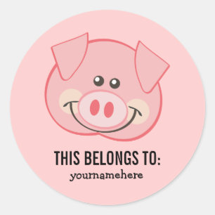 Adesivo Redondo Bichinho Enfrentado Pertence A Vinheta