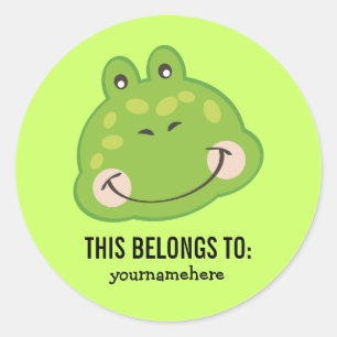 Adesivo Redondo Bichinho Enfrentado Pertence A Vinheta