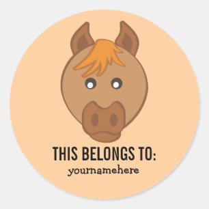 Adesivo Redondo Bichinho Enfrentado Pertence A Vinheta