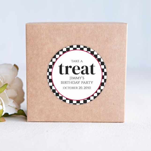 Adesivo Redondo Bicho-de-Aniversário, Cute-de-Oz-Preto (Criador carregado)