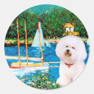Adesivo Redondo Bichon Frise 1 - Velas 1