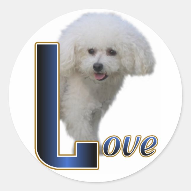 Adesivo Redondo Bichon Furgts (Frente)