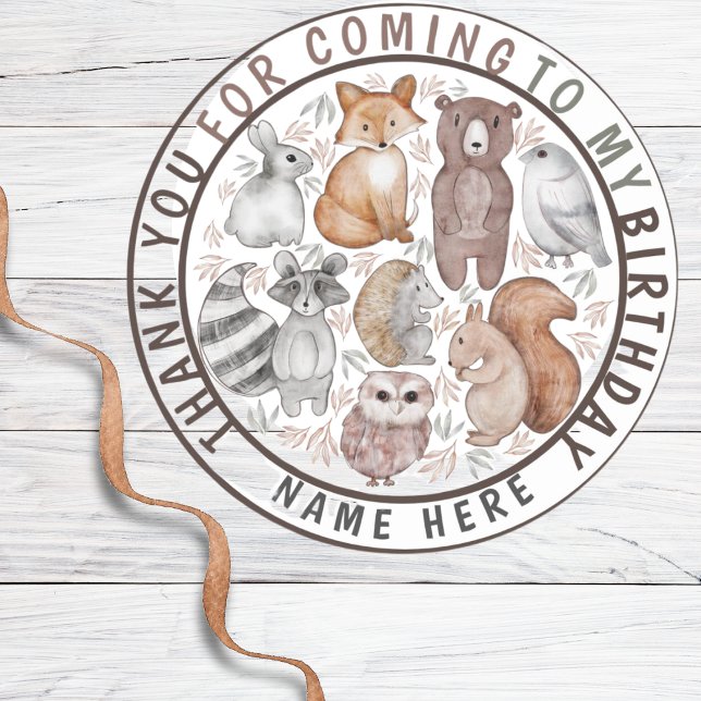 Adesivo Redondo Bichos De Pavial Cuja Festa Agradeça (Criador carregado)