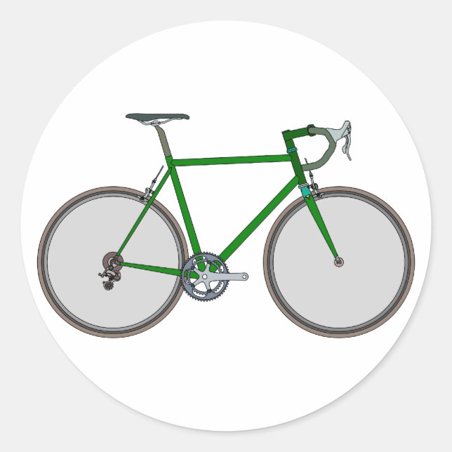 Adesivo Redondo Bicicleta bicycle (Frente)