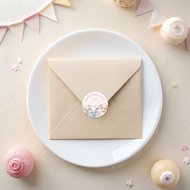 Adesivo Redondo Bicicleta Cura Selvagem Rosa Beija Noite (Criador carregado)