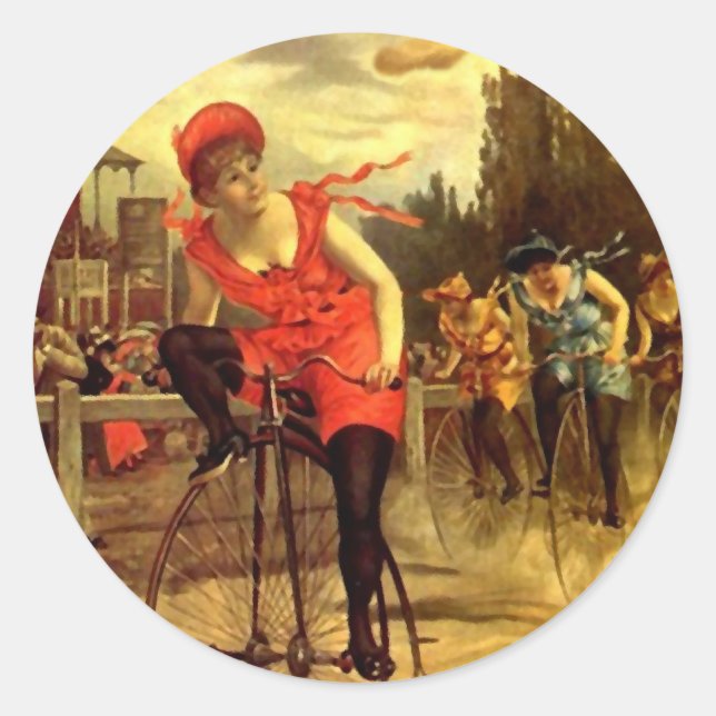 Adesivo Redondo Bicicleta de Biquearia Moda Autocolante (Frente)