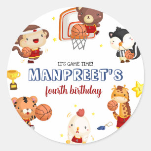 Adesivo Redondo Bicicleta de Crianças Bonitas